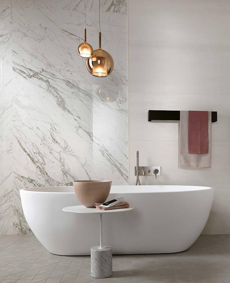 White Bathrooms With Chic Italian Design