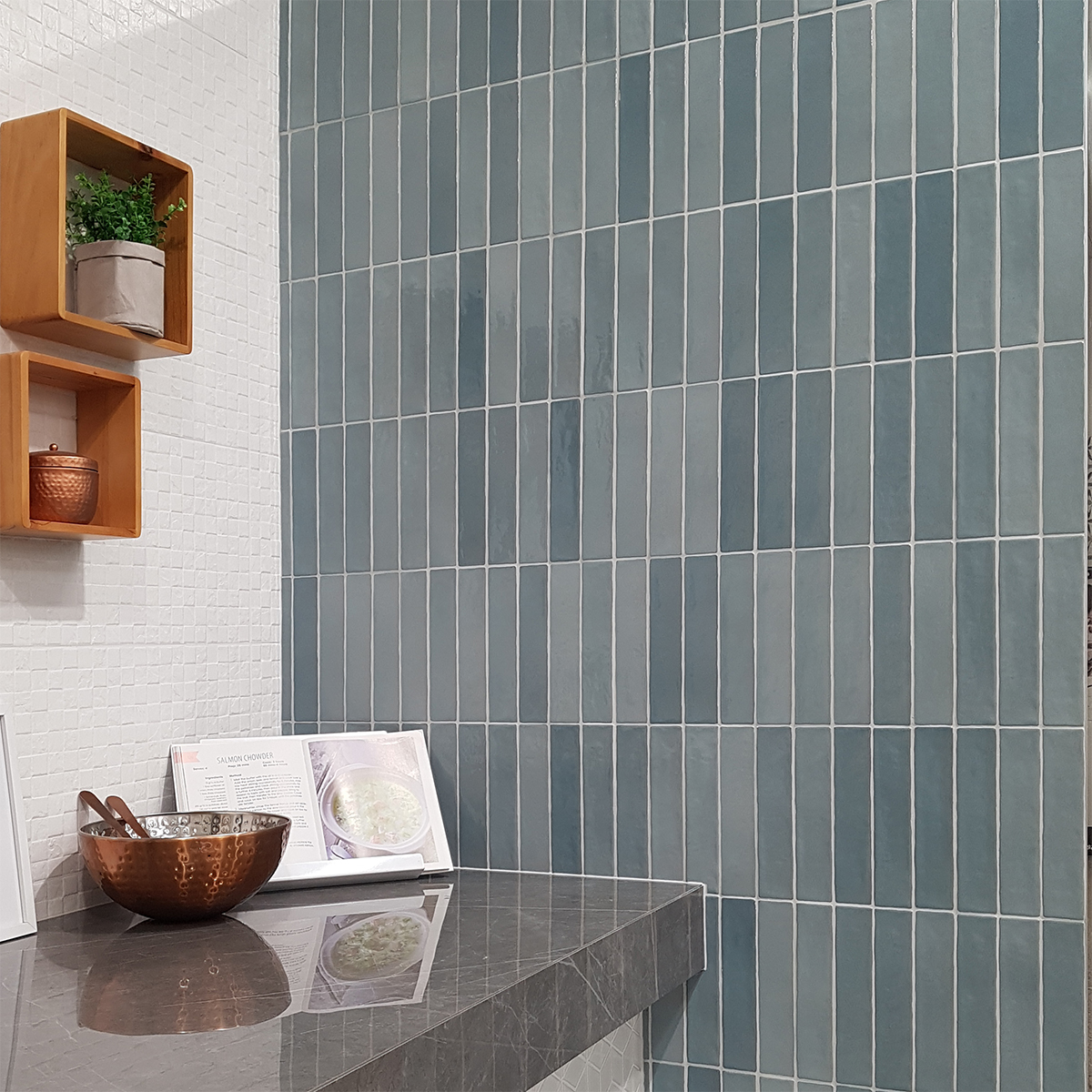 8 Ways With Subways Tile Space   Nat005 Piastrella Aqua Mix Albany Display 